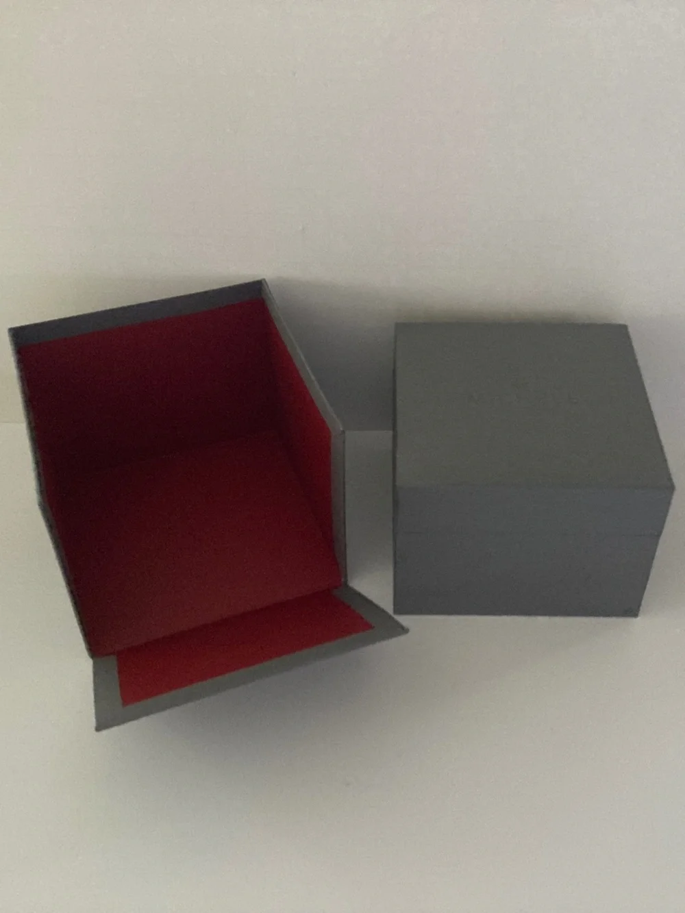 Michele Gray Watch Box/Cushion/Polishing Cloth/Manual/Warranty Card/NEVER USED!!